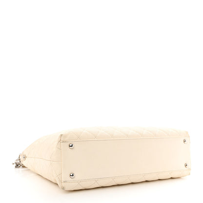 Chanel Caviar Quilted French Riviera Hobo Dark White 4 of 16