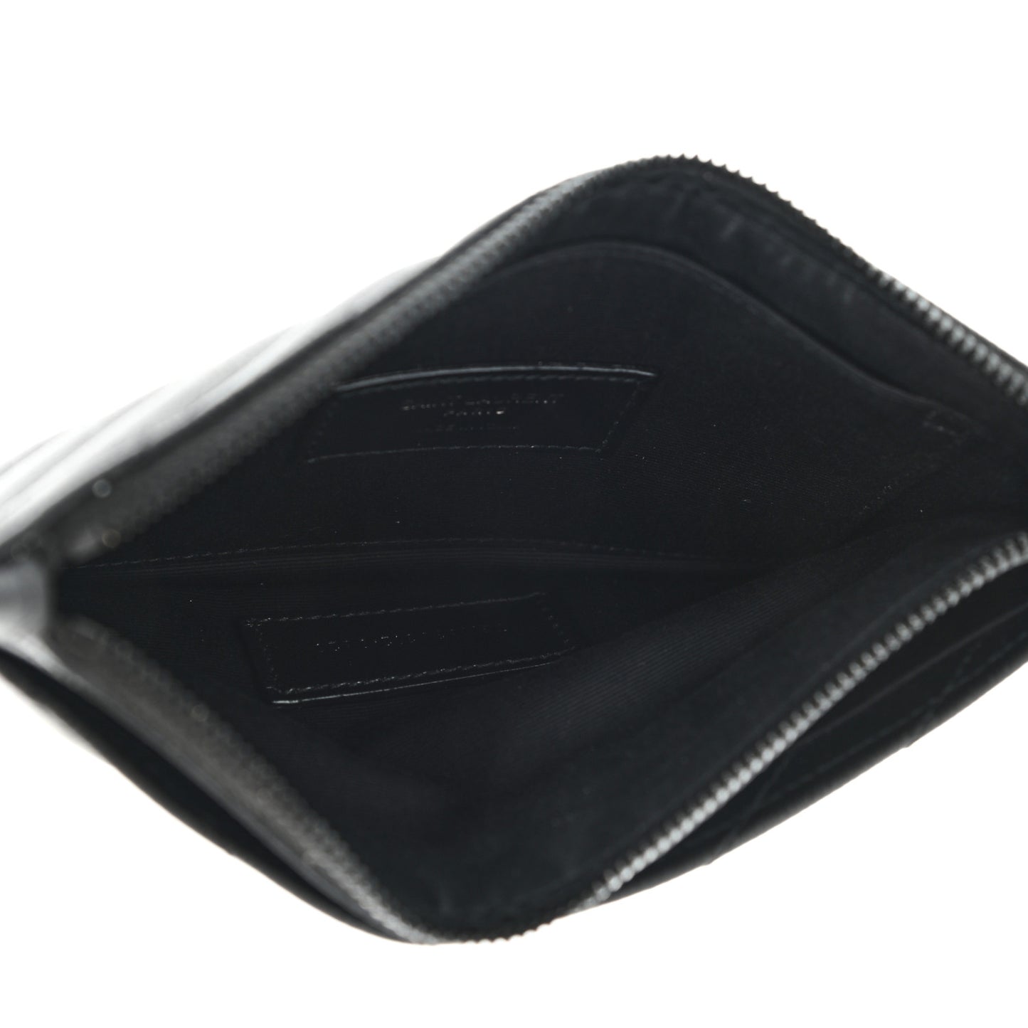 Grain De Poudre Chevron Monogram Bill Pouch Black