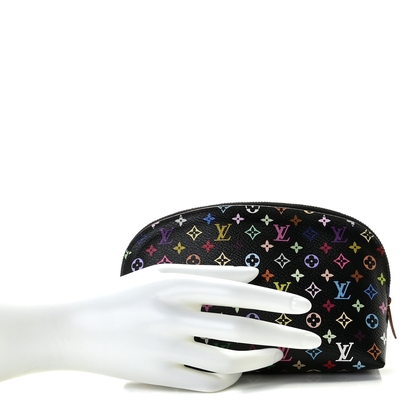 Monogram Multicolor Cosmetic Pouch Black Grenade