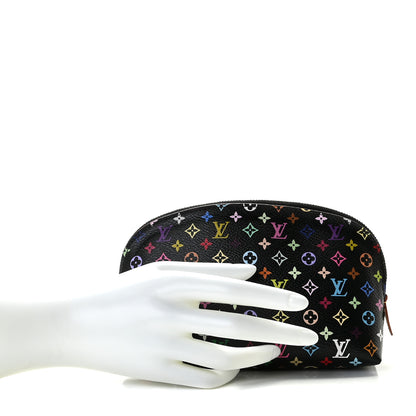 Louis Vuitton Monogram Multicolor Cosmetic Pouch Black Grenade 2 of 9