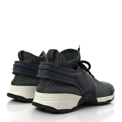 Chanel Stretch Fabric CC Sneakers 39 Grey 4 of 8