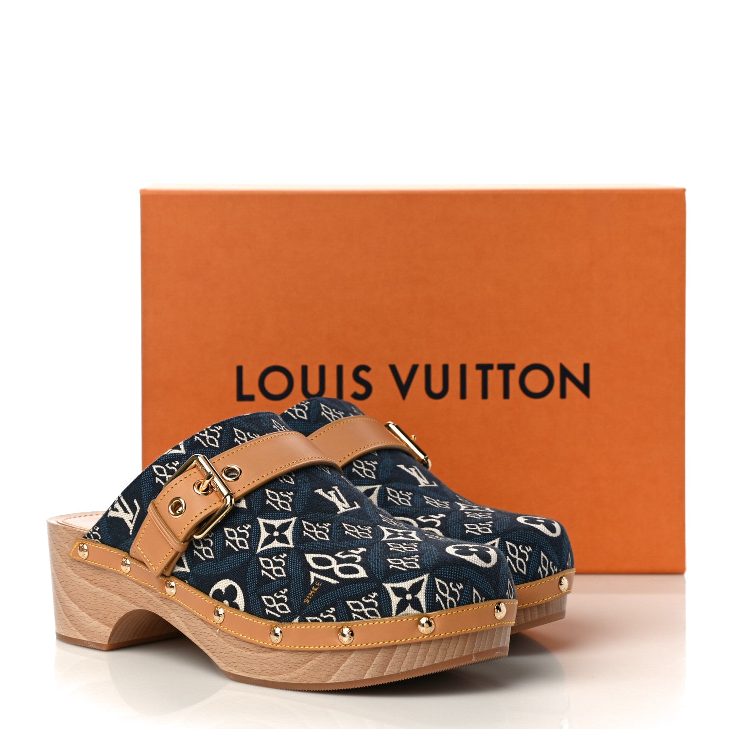 Louis Vuitton Jacquard Since 1854 Cottage Clog Mules 40 Blue 10 of 10