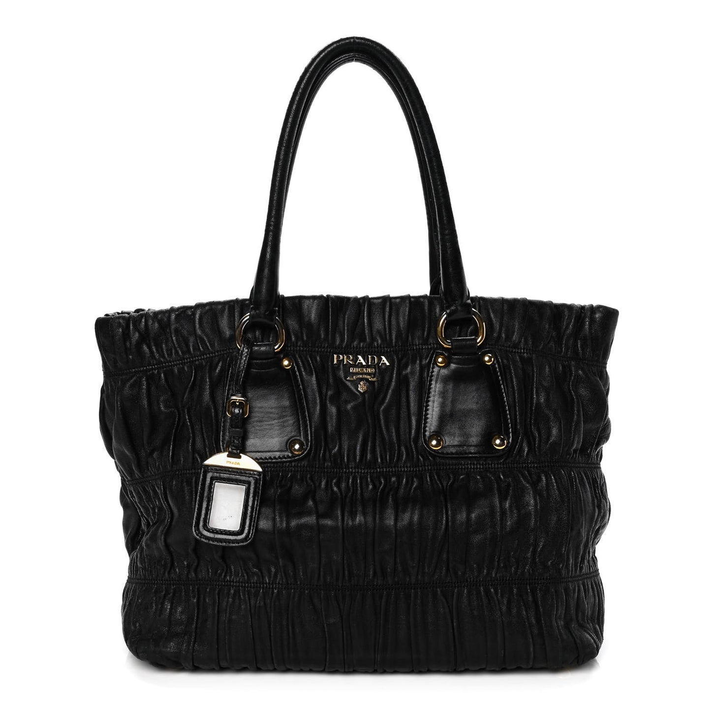 Nappa Gaufre Tote Black
