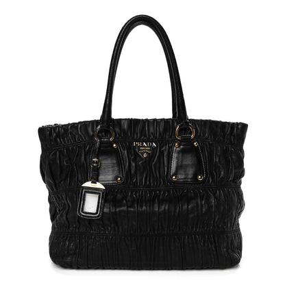 Prada Nappa Gaufre Tote Black 1 of 10