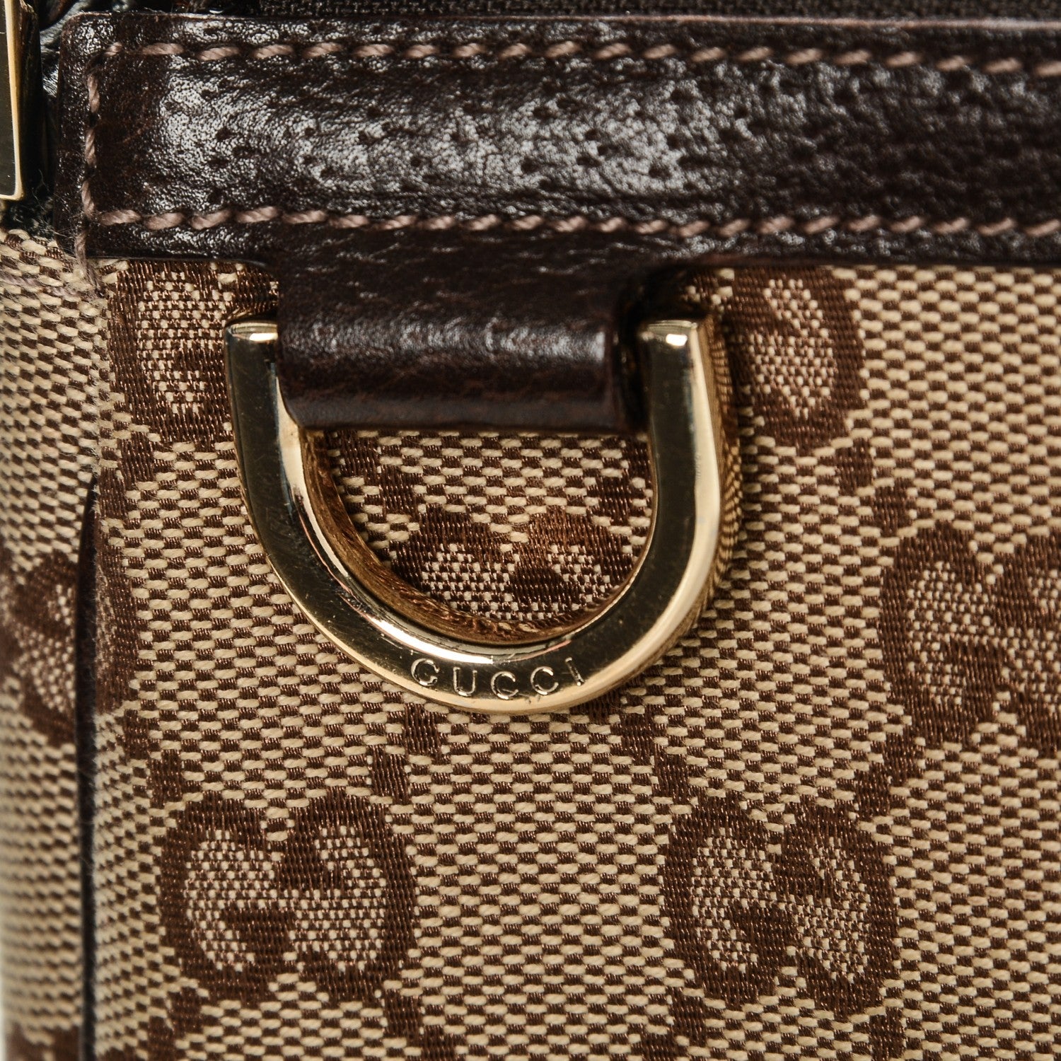 Gucci Monogram D Ring Cosmetic Case Brown 8 of 8