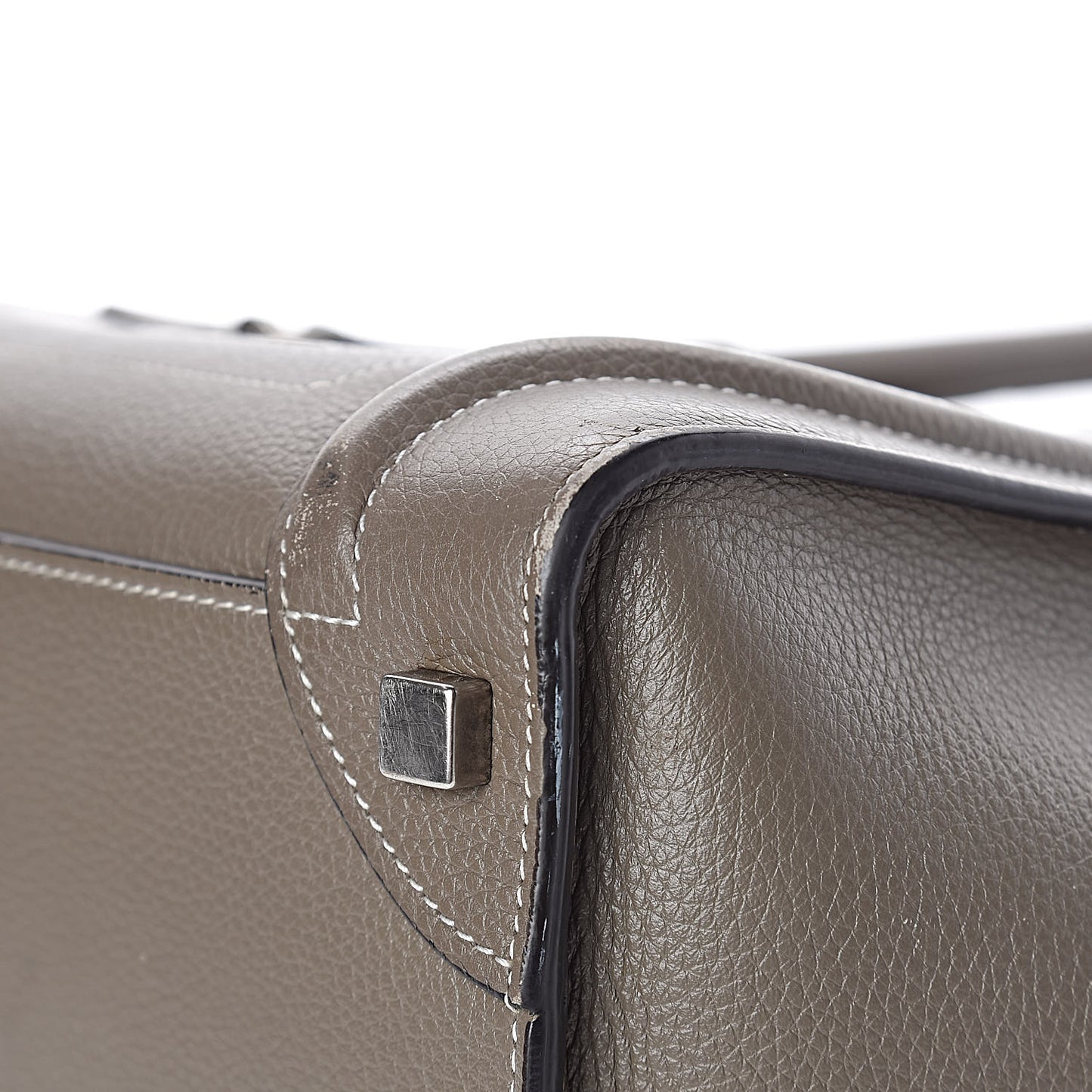 Drummed Calfskin Micro Luggage Souris