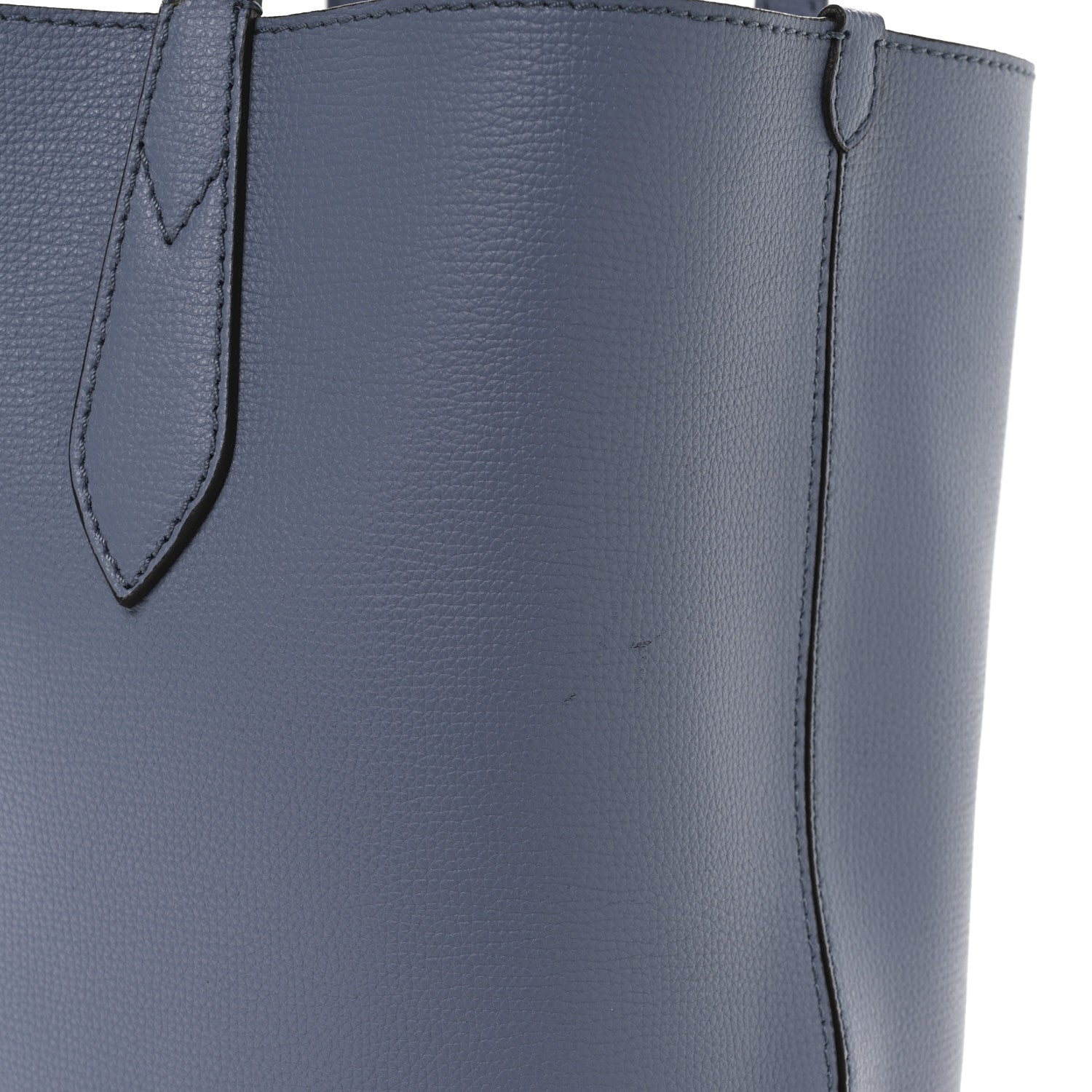 Burberry Calfskin Haymarket Check Small Reversible Tote Slate Blue 18 of 18