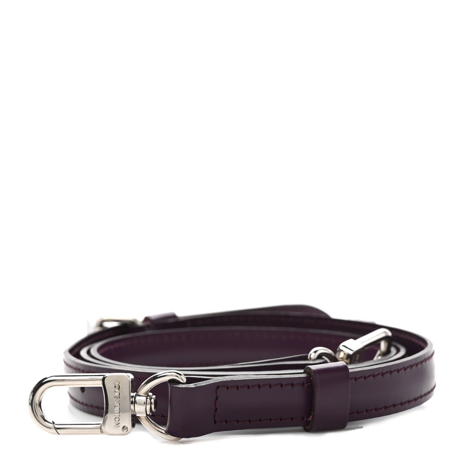 Louis Vuitton Calfskin 16mm Adjustable Shoulder Strap Cassis 1 of 4