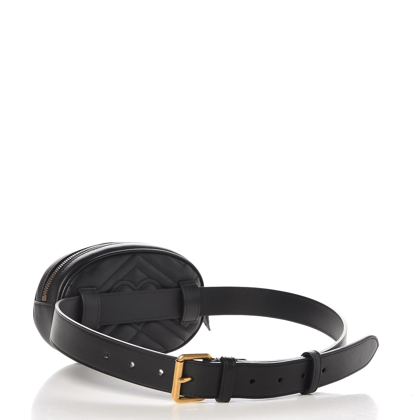 Calfskin Matelasse GG Marmont Belt Bag 85 34 Black