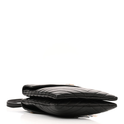Saint Laurent Lambskin Quilted Double Flap Bag Black 4 of 10