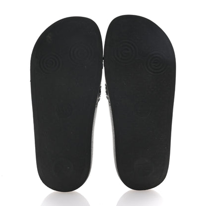 Gucci Rubber GG Monogram Perforated Womens Slide Sandals 35 Black 6 of 8