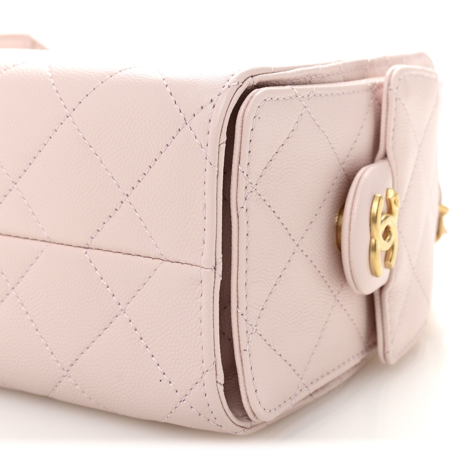 Chanel Caviar Quilted Mini Chanel 25 Handbag Light Pink 10 of 10