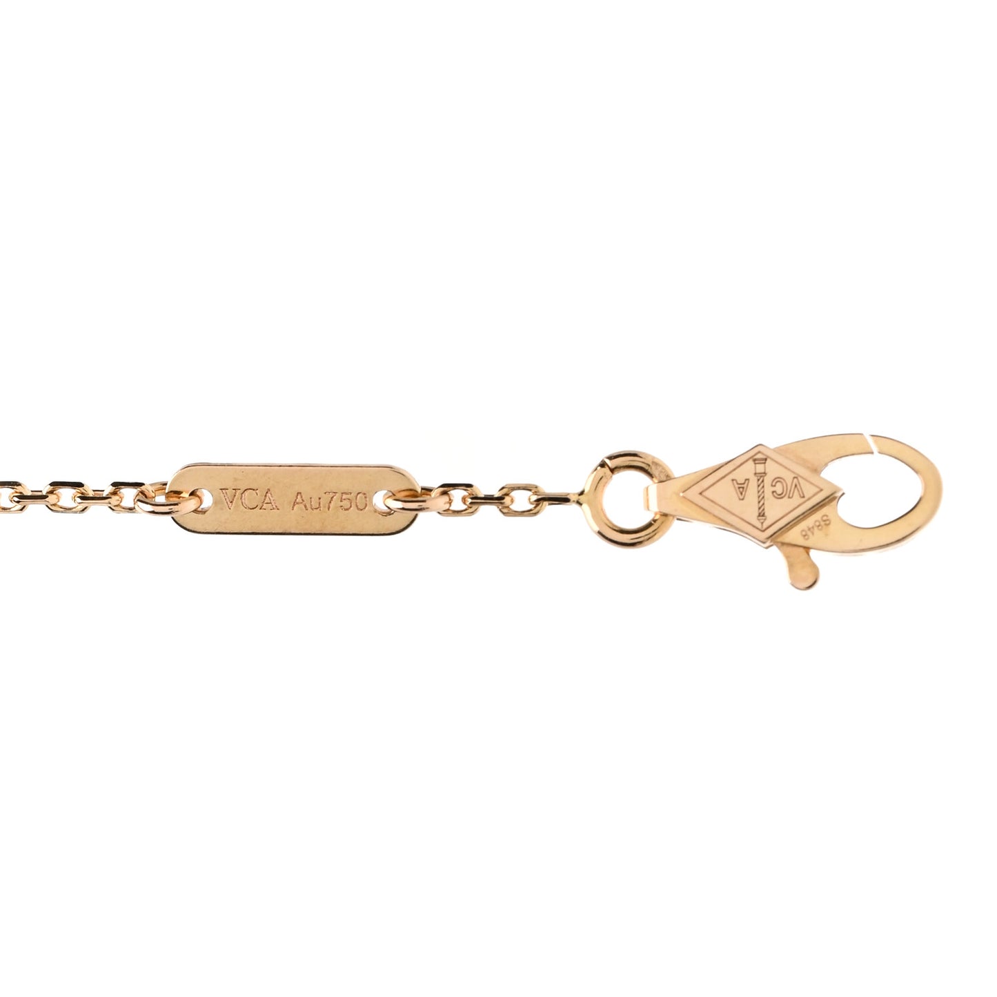 18K Rose Gold Carnelian Sweet Alhambra Bracelet