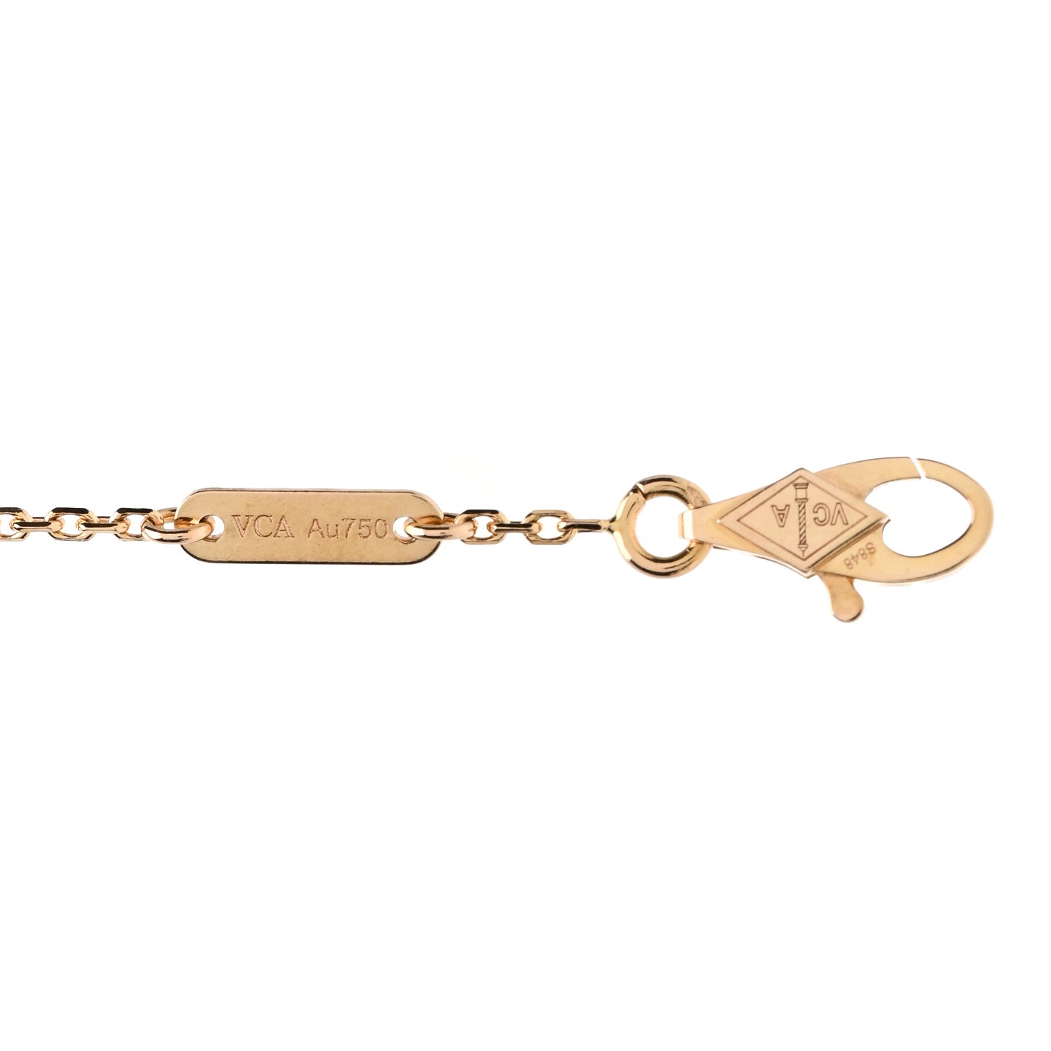 Van Cleef & Arpels 18K Rose Gold Carnelian Sweet Alhambra Bracelet 4 of 5