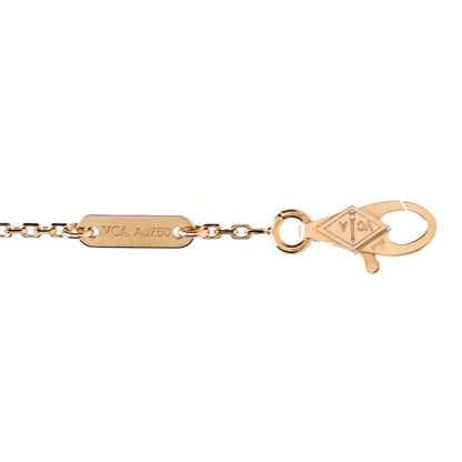 Van Cleef & Arpels 18K Rose Gold Carnelian Sweet Alhambra Bracelet 4 of 5