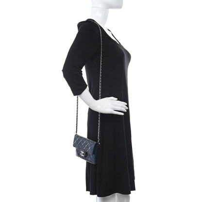 Chanel Patent Calfskin Mini Flap Crossbody Blue 2 of 12