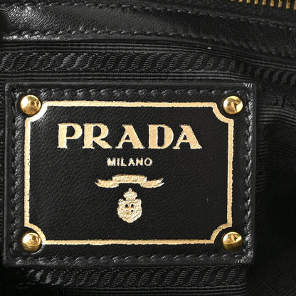 Prada Nappa Gaufre Shopping Satchel Black 6 of 9