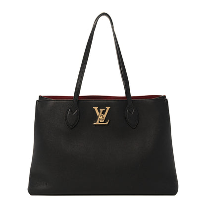 Louis Vuitton Grained Calfskin Lockme Shopper Black 1 of 13