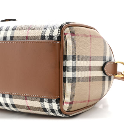 Burberry Vintage Check Mini Bowling Bag Briar Brown 9 of 10