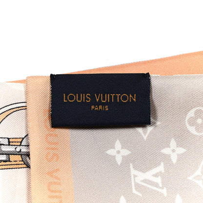 Louis Vuitton Silk Monogram Gradient By The Pool Bandeau Mist 3 of 4