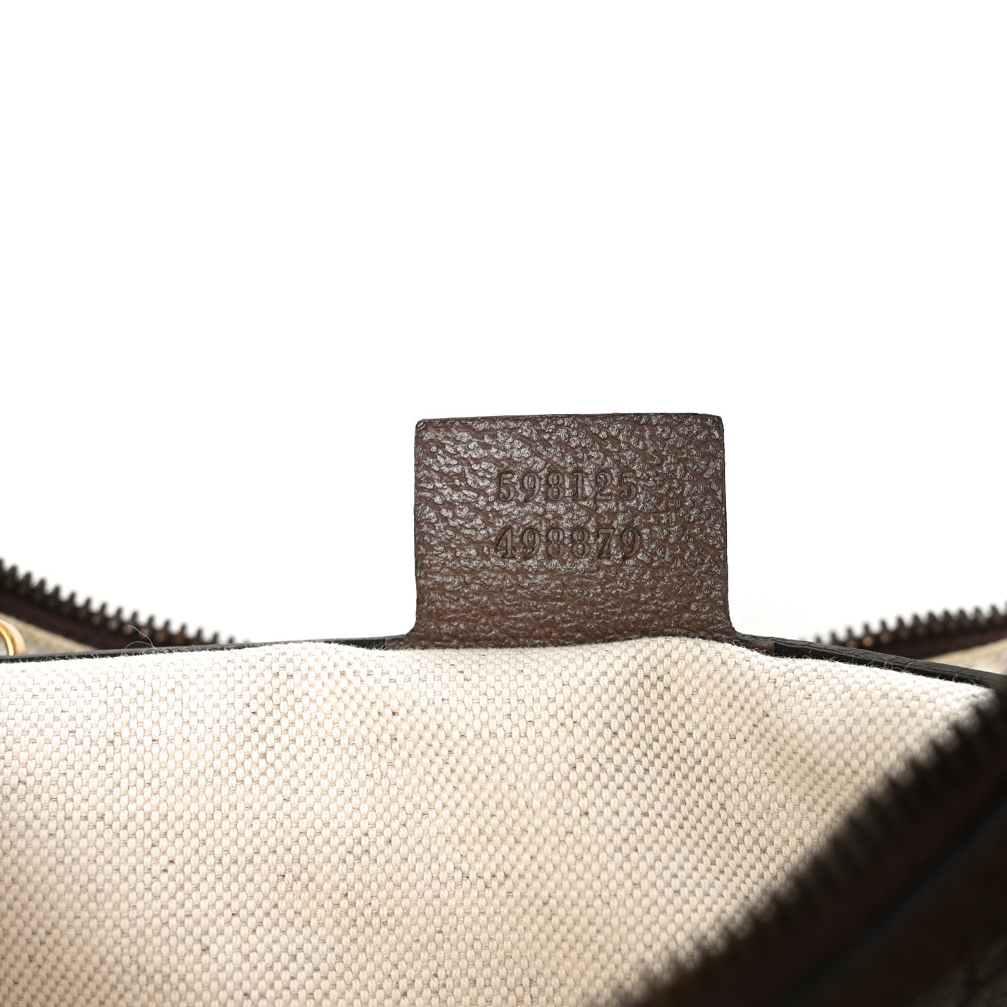 GG Supreme Monogram Web Small Ophidia Half Moon Hobo Brown