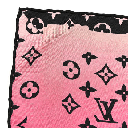 Louis Vuitton Silk Monogram Rising Confidential Square Scarf 70 Beige Multicolor 2 of 7