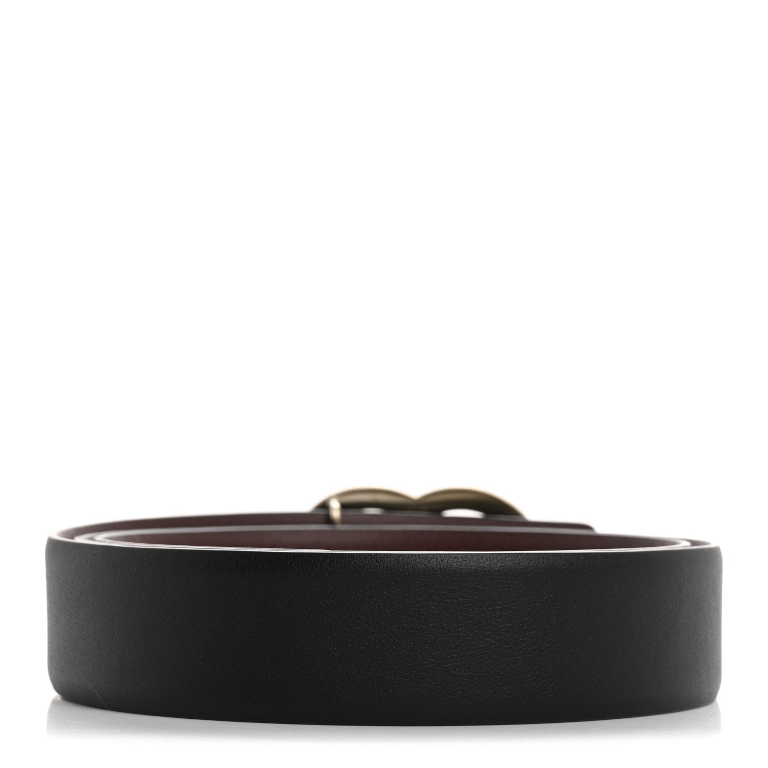 Chanel Calfskin CC Reversible Belt 85 34 Black Burgundy 2 of 7