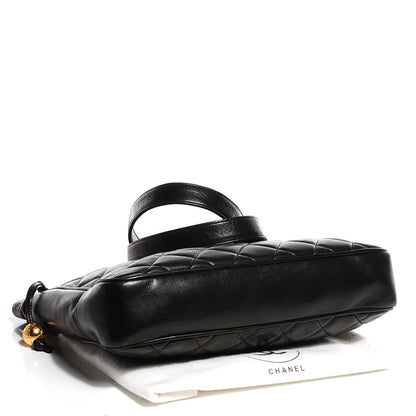 Chanel Lambskin Quilted Shopper Tote Black 4 of 8