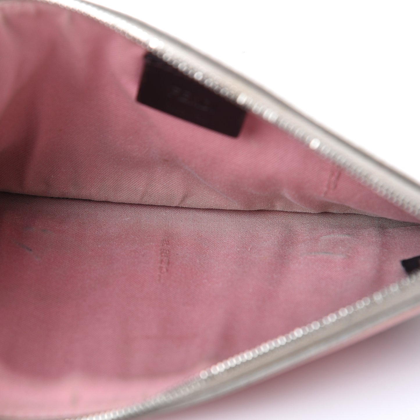 Vitello Elite Crystal Eye Monster Zip Pouch Grigio Polvere Ribes Multicolor