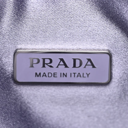 Prada Satin Crystal Mini Re-Edition 2000 Bag Glicine 6 of 12