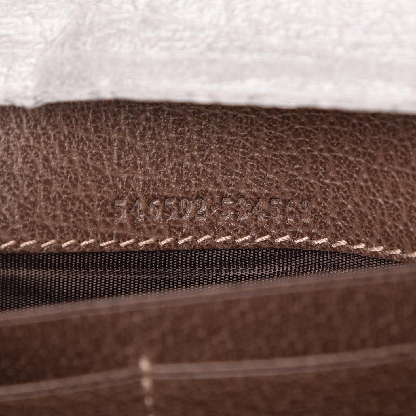 GG Supreme Monogram Web Ophidia Wallet On Chain Brown