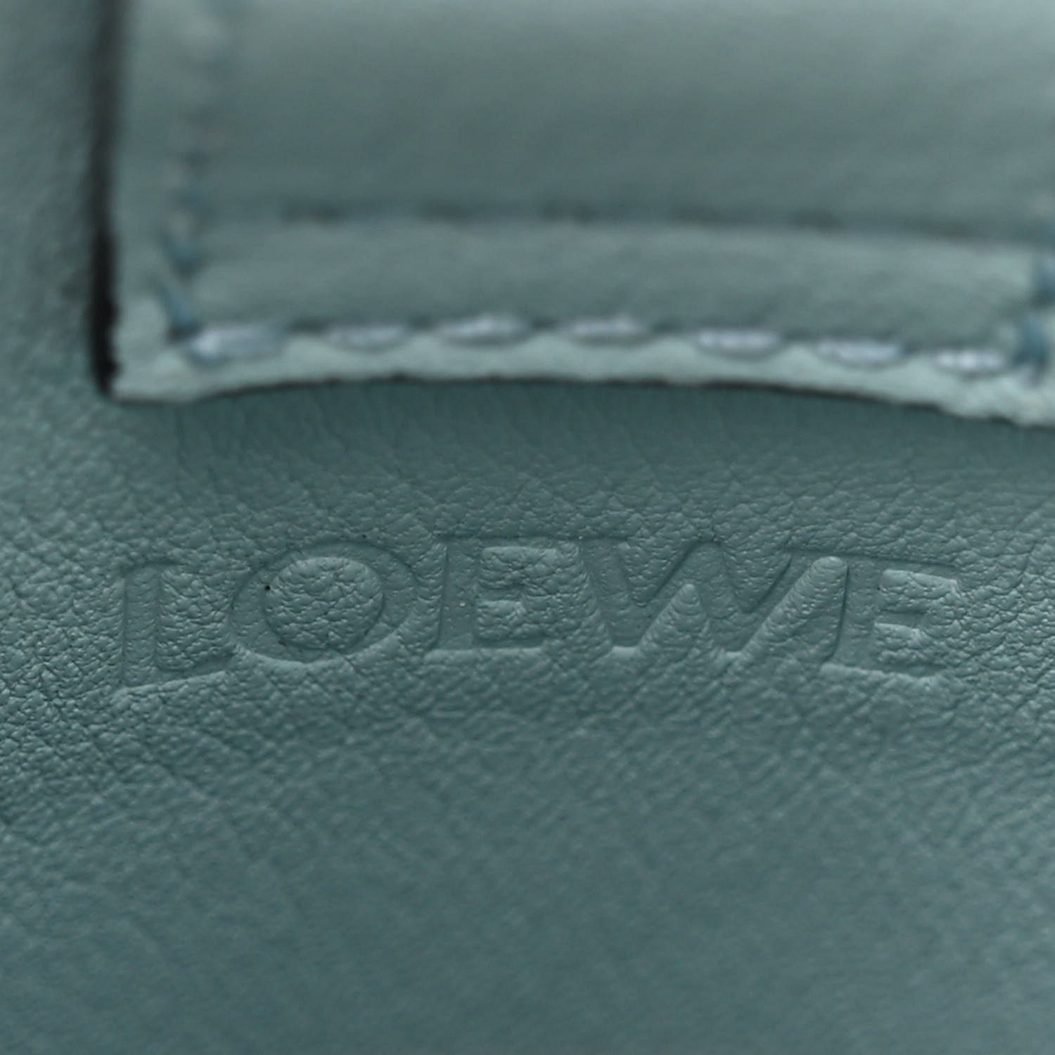 Loewe Calfskin Elephant Pouch Crossbody Bag Dusty Blue 6 of 12