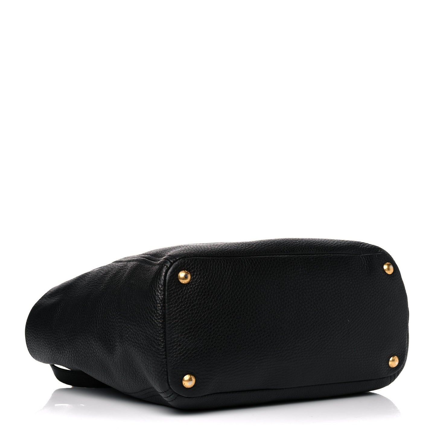 Vitello Daino Side Pocket Tote Black