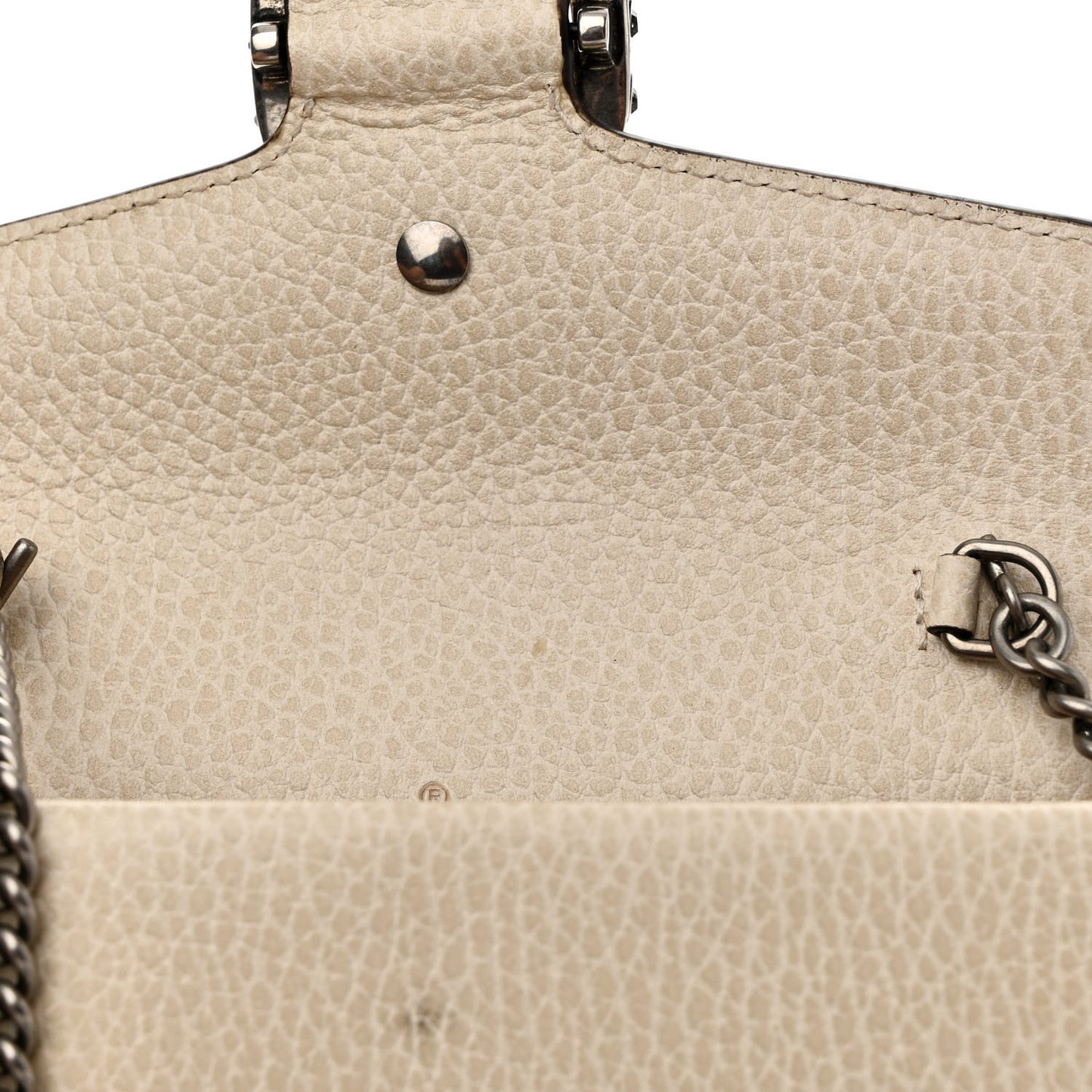Dollar Calfskin Crystal Super Mini Dionysus Shoulder Bag Mystic White Black Diamond