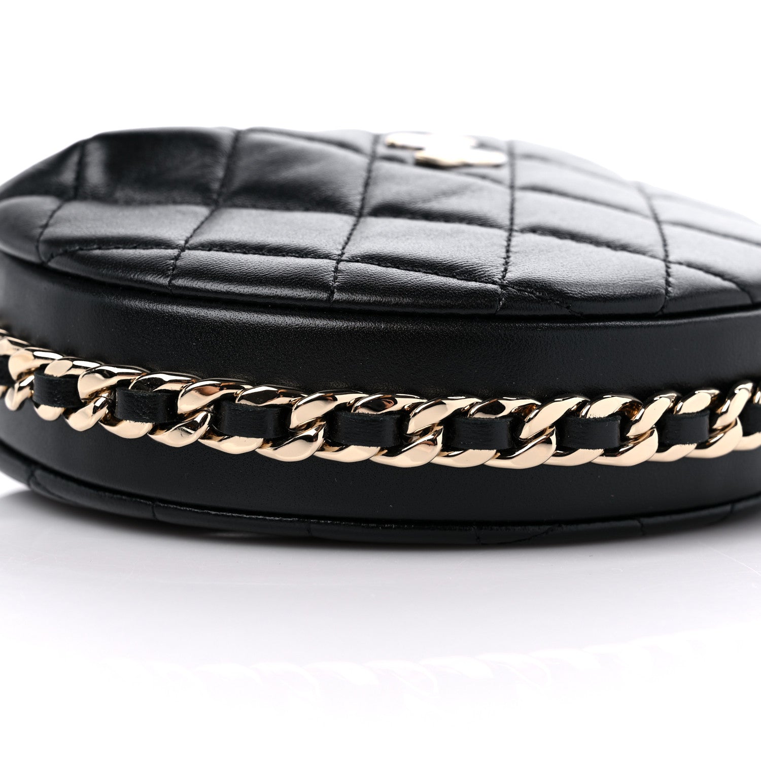 Chanel Quilted Chain Around Pouch Black 8 of 10