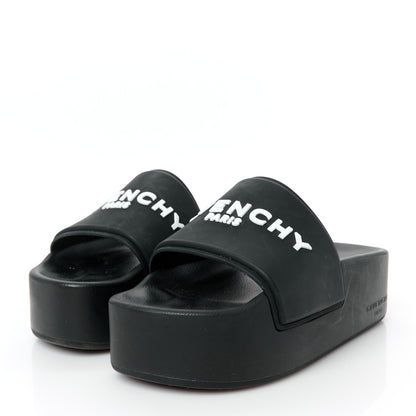 Givenchy Rubber Logo Platform Slides 38 Black 4 of 8