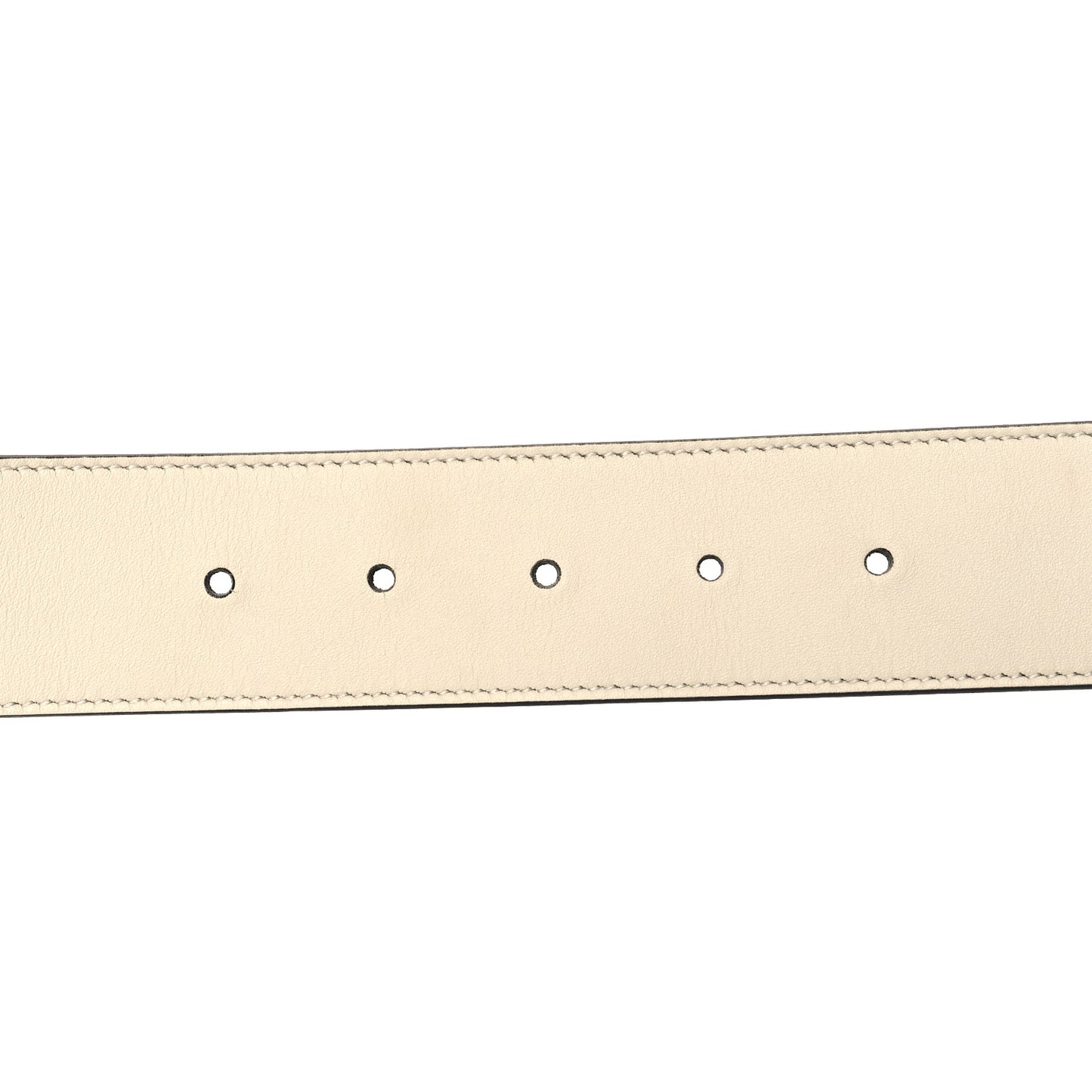 Calfskin Double G 40mm Belt 85 34 Mystic White