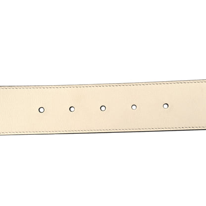 Gucci Calfskin Double G 40mm Belt 85 34 Mystic White 3 of 6
