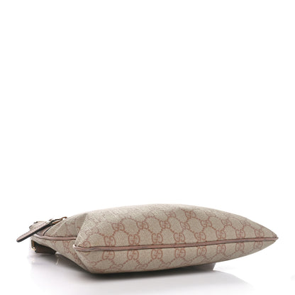 Gucci GG Supreme Monogram Selleria Calfskin Small Flat Messenger Bag Pink 4 of 10