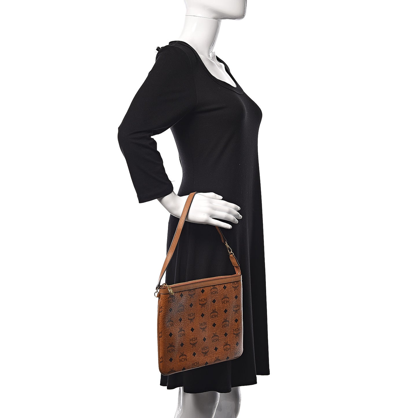 Visetos Liz Shopper Tote Pouch Cognac
