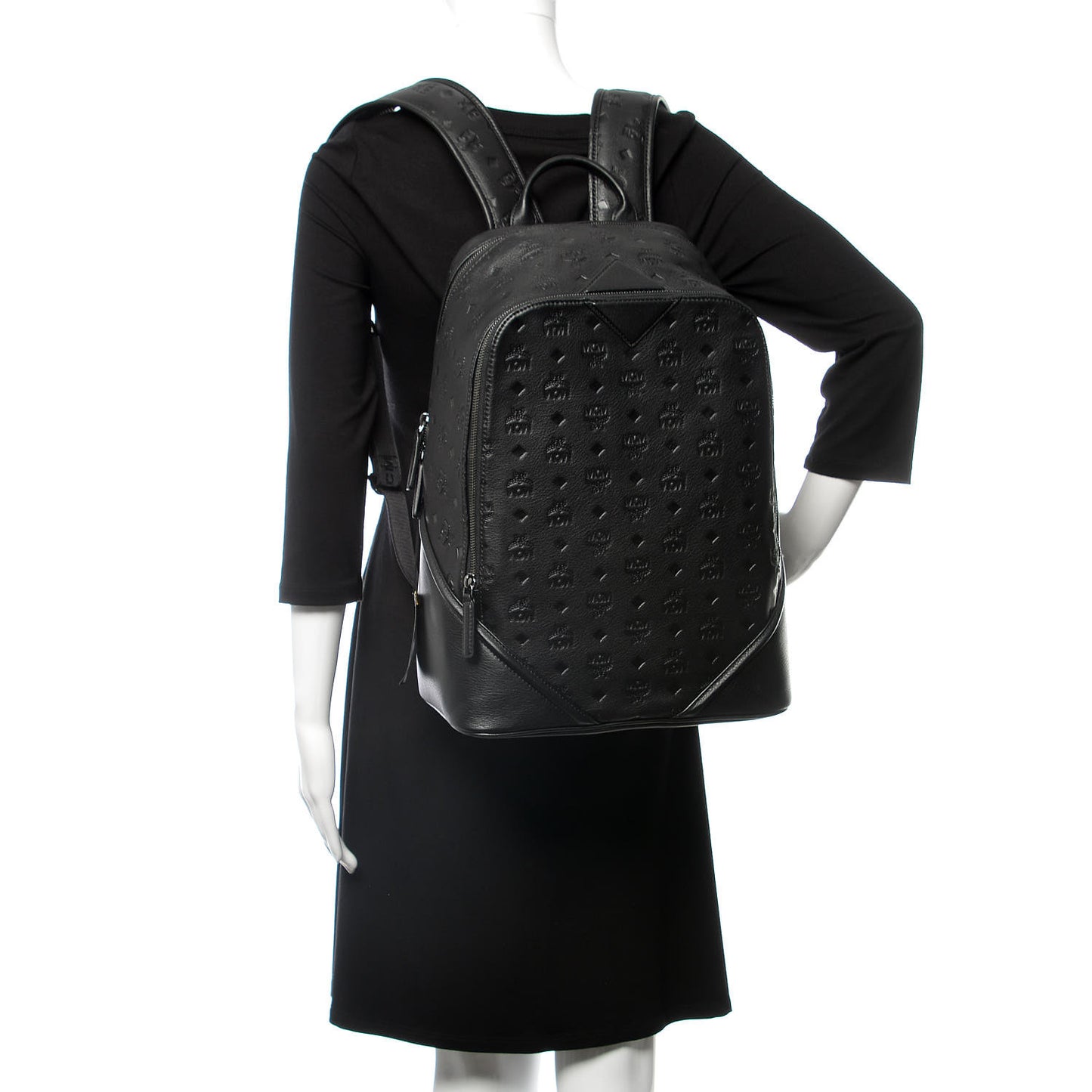 Calfskin Ottomar Monogram Duke Backpack Black