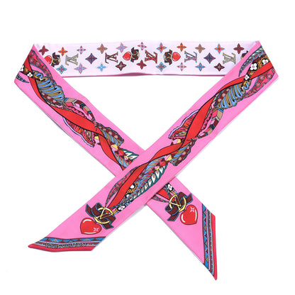 Louis Vuitton Silk Monogram Romance BB Bandeau Rose 1 of 3