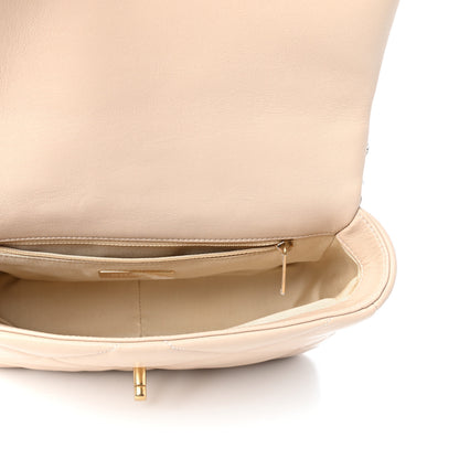 Chanel Lambskin Quilted Medium Chanel 19 Flap Beige 5 of 10