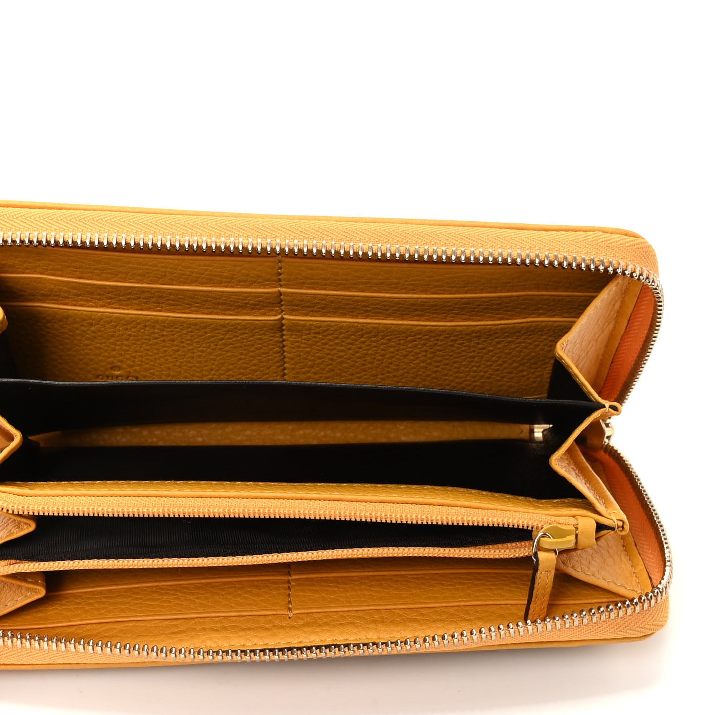 Monogram Bamboo Tassel Zip Around Wallet Yellow