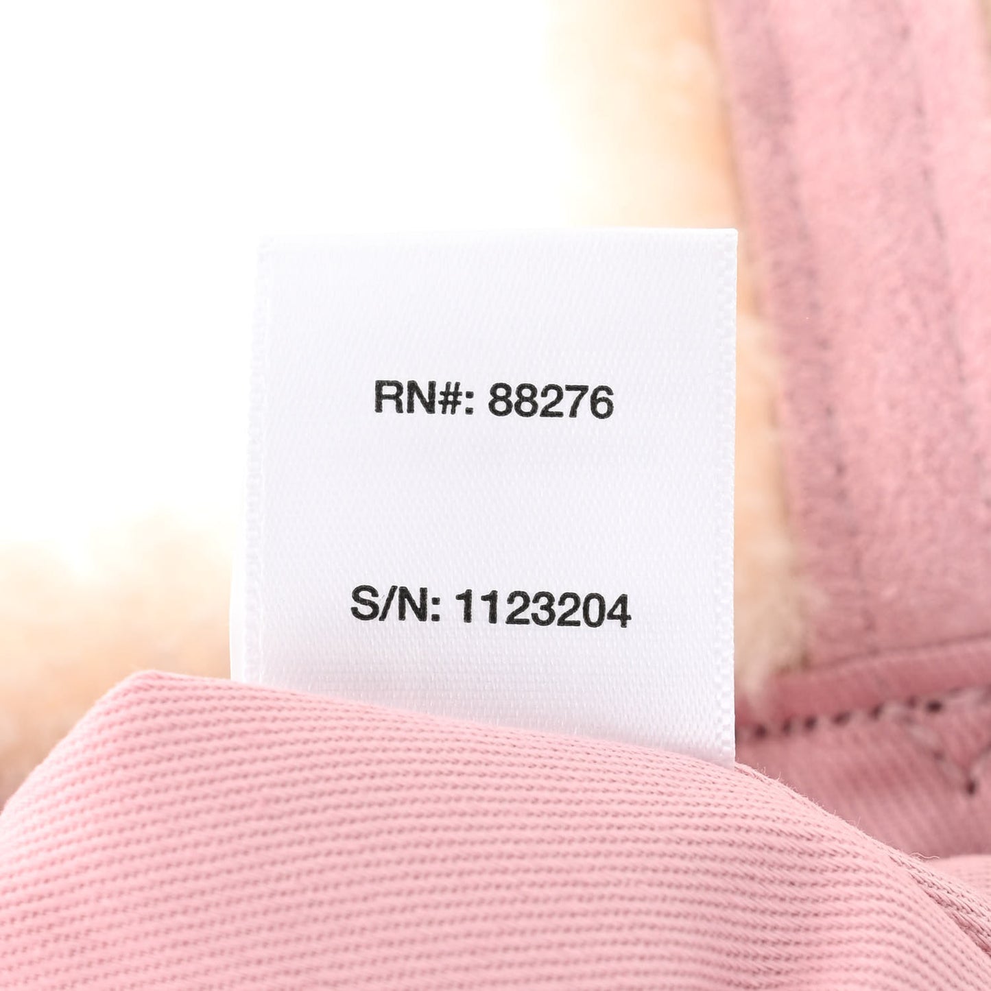 X UGG Suede Shearling Small Shopping Bag Pink