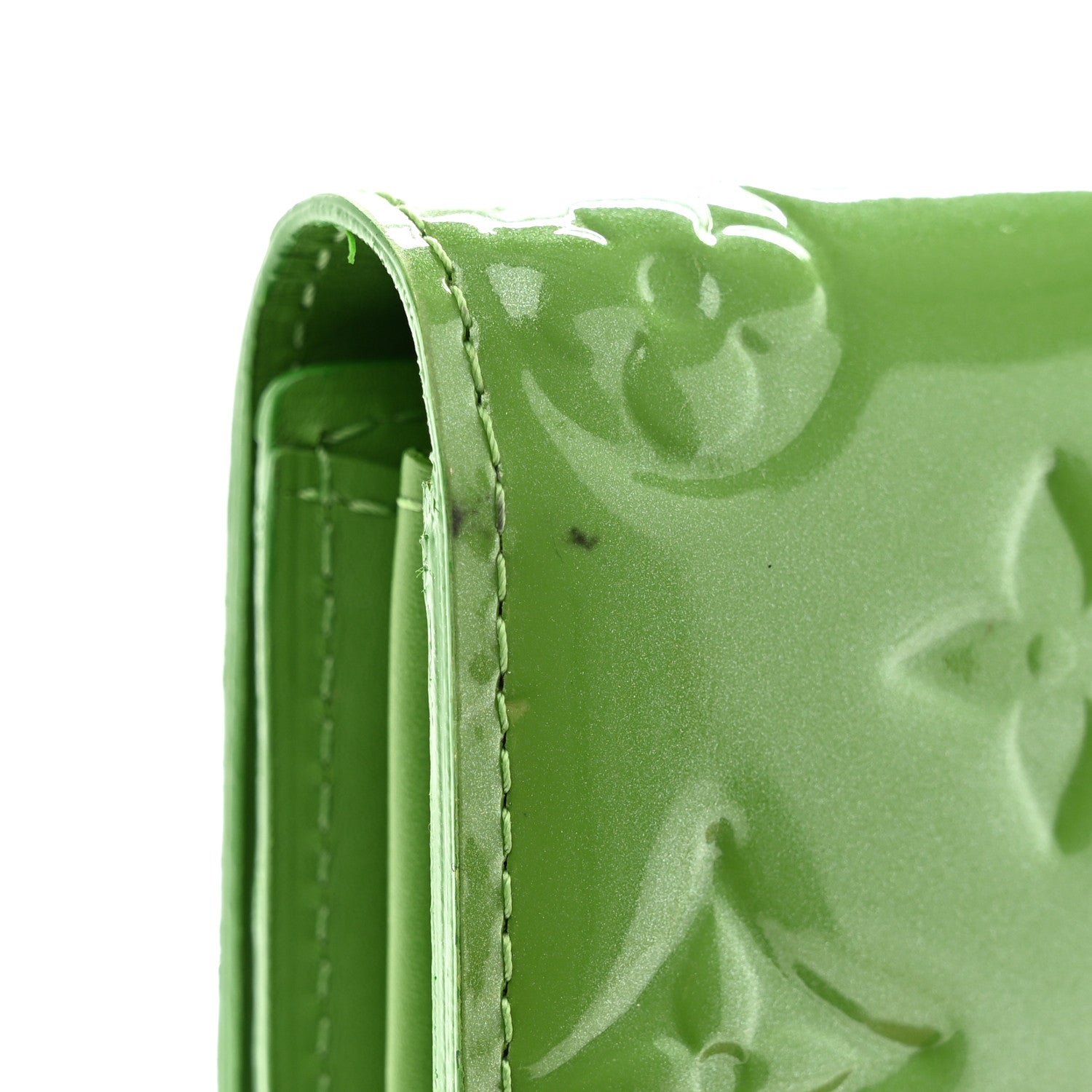 Louis Vuitton Vernis Sarah Wallet Vert Tonic 10 of 11
