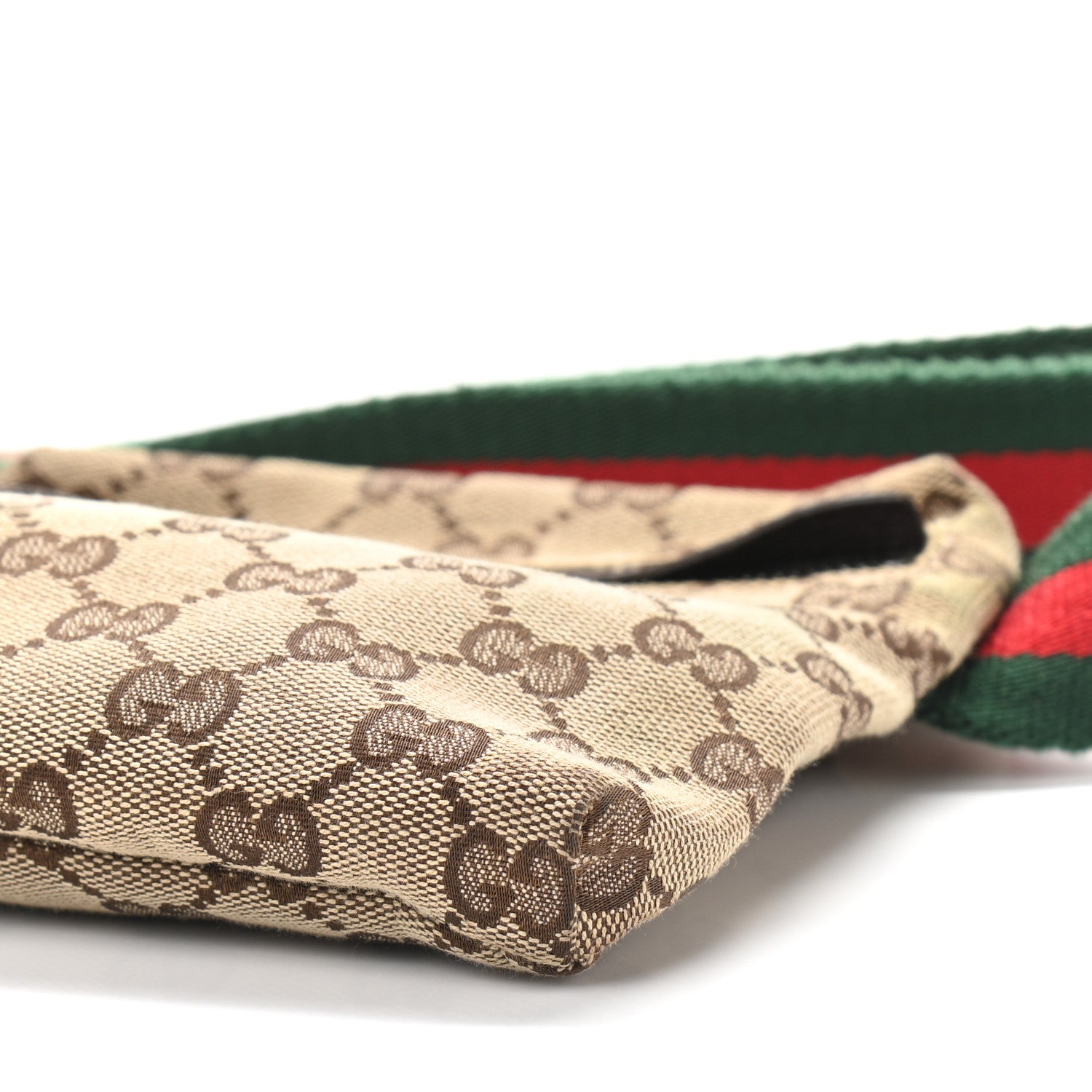 Gucci GG Monogram Double Pocket Belt Bag Dark Brown 12 of 14