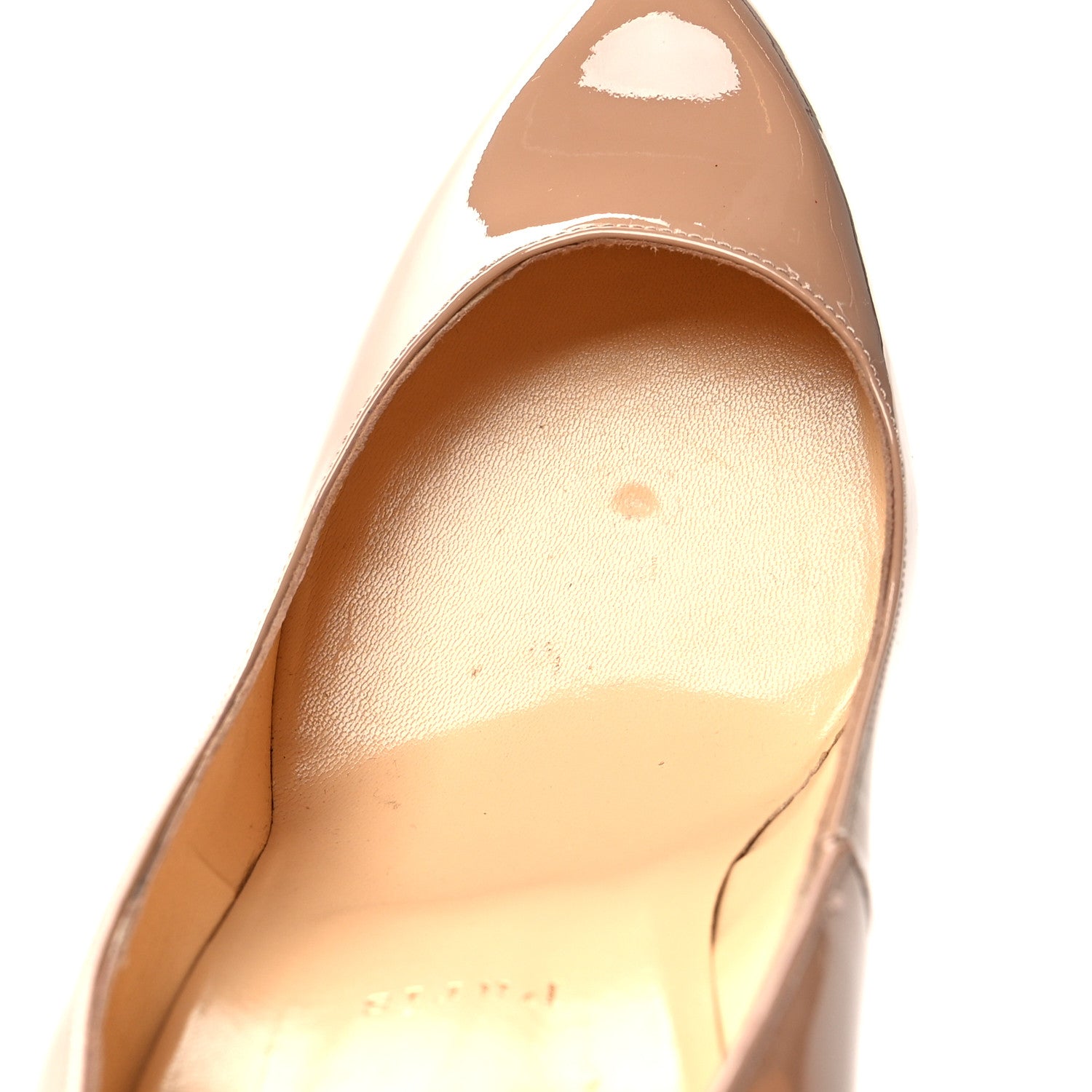 Christian Louboutin Patent Rolando 120 Pumps 41 Nude 8 of 9