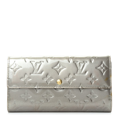 Louis Vuitton Vernis Sarah Wallet Gris Art Deco 1 of 9