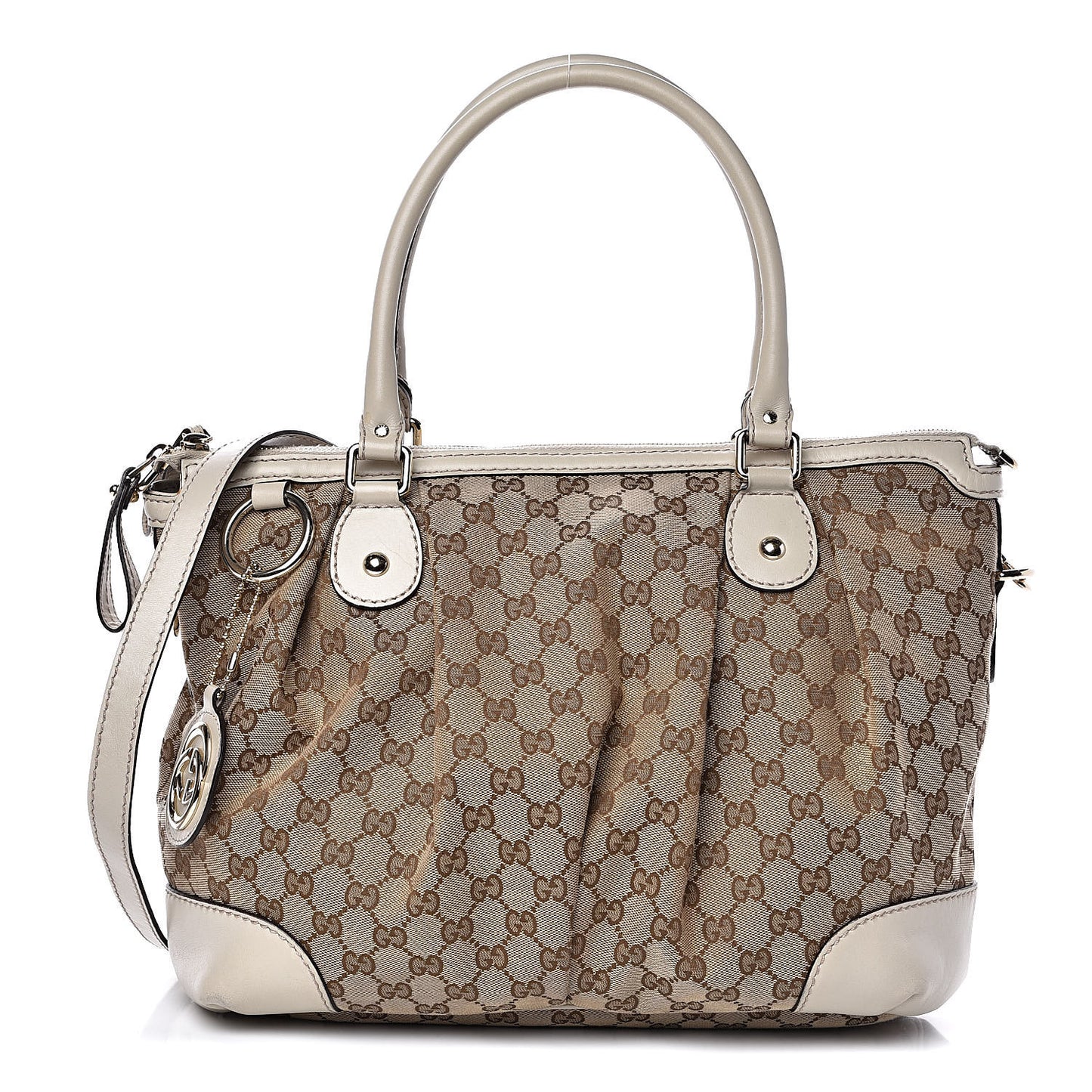 Monogram Large Sukey Top Handle Tote Off White